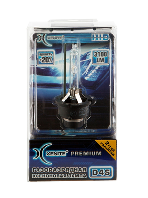 Ксеноновая лампа Xenite Premium D4S (4300K) (Яркость +20%)