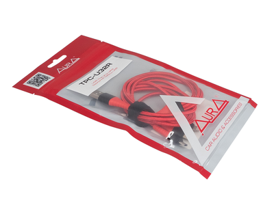 Кабель Aura TPC-U32R USB-micro/USB C/Lighting, 12 В, длина 1,2 м, красный