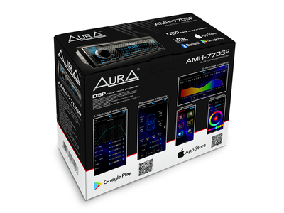 Автомагнитола Aura AMH-77DSP USB, мультицвет
