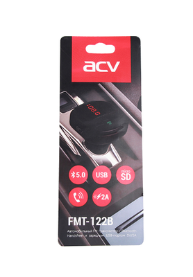 FM-трансмиттер ACV  FMT-122 жк-дисплей/USB/microSD/Bluetooth/AUX