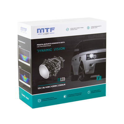 Светодиодная BI-LED линза MTF DYNAMIC VISION 4300К (HL45K43), пара