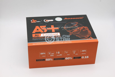 Светодиодная BI-LED линза AOZOOM A5+ Bi-Led 2020, 2.5 дюйма, 35w, 9-16v, крепление гайкой или на шпильки, пара