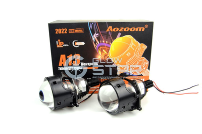 Светодиодная BI-LED линза AOZOOM A13 5500К, 2022 (A3 Max New), 3.0 дюйма, встроенный драйвер, крепеж под винт