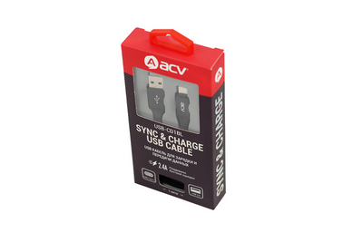 Кабель ACV  Sync-Charge USB-CD1BL Type-C