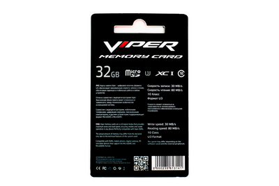 Карта памяти Viper Micro SDXC 32GB