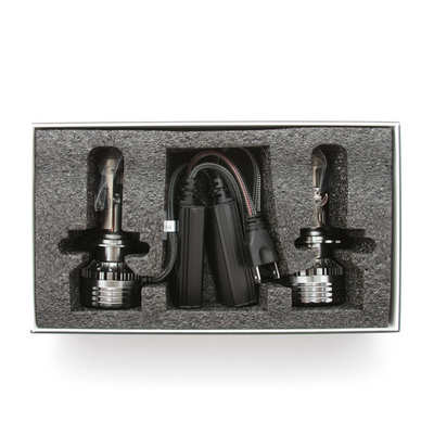 Светодиодная лампа головного света MTF MicroLENS H7/H18 12/24V, 55W, 6000K, 4000LM (MC07K5) (пара)