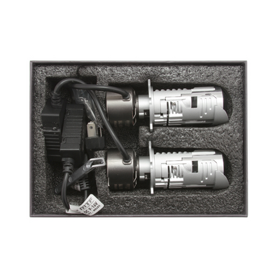 Светодиодная лампа головного света MTF MicroLENS H4/H19 12/24V, 55W, 6000K, 4000LM (MC04K5)