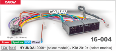 Комплект проводов для Android CARAV 16-004 для HYUNDAI 2009+ / KIA 2010+