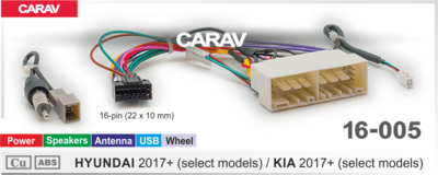 Комплект проводов для Android CARAV 16-005 для HYUNDAI 2017+ / KIA 2017+