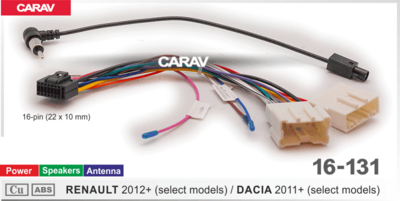 Комплект проводов для Android CARAV 16-131 для RENAULT 2012+ /  DACIA 2011+