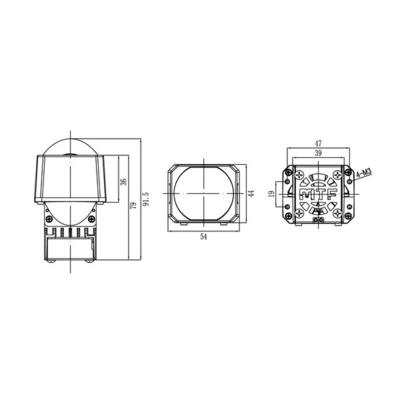 Светодиодная BI-LED линза MTF CONSTRUCTOR LOW BEAM 12В, 30ВТ, 5500К, 1.8" (HL30K55)