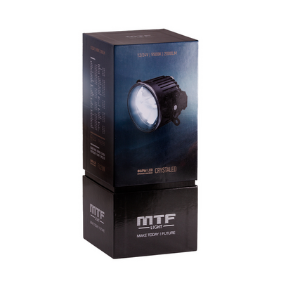 Противотуманные фары MTF CRYSTALED в ПТФ универсальный кронштейн 12-24В, 28Вт, 5500К, 2000лм (FL28W)