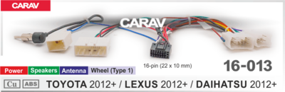 Комплект проводов для Android CARAV 16-013 для Toyota / Lexus / Daihatsu