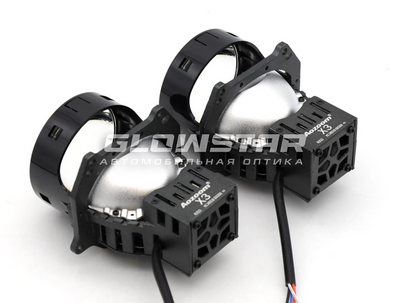 Светодиодная BI-LED линза AOZOOM X3 2025 3 дюйма, 5500K, 70/79W, 12V, крепление 3R