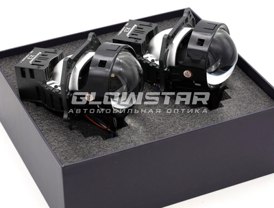 Светодиодная BI-LED линза AOZOOM X3 2025 3 дюйма, 5500K, 70/79W, 12V, крепление 3R