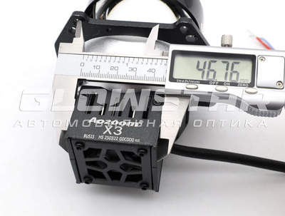 Светодиодная BI-LED линза AOZOOM X3 2025 3 дюйма, 5500K, 70/79W, 12V, крепление 3R