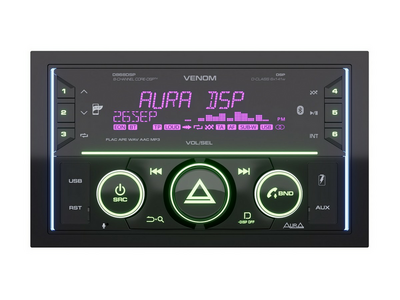 Автомагнитола Aura VENOM-D868DSP 2DIN USB-ресивер