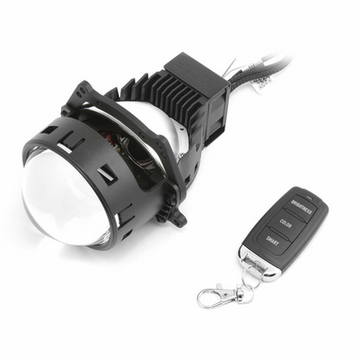 Светодиодная BI-LED линза MTF Light серия DIGITAL LIGHT, ближний/дальний, 12В, 58\65Вт, 3000-7000К, управление смартфоном, пульт ДУ, 3", к-кт.