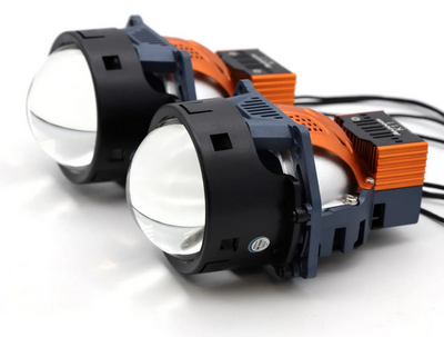 Светодиодная BI-LED линза AOZOOM K11 2026 3.0 дюйма, 2 чипа, 63W/70W, 12V, 5800K, крепление 3R (комплект, 2шт) (K11)