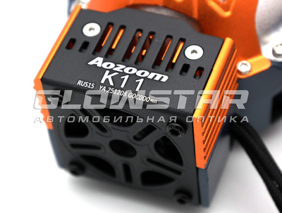 Светодиодная BI-LED линза AOZOOM K11 2026 3.0 дюйма, 2 чипа, 63W/70W, 12V, 5800K, крепление 3R (комплект, 2шт) (K11)