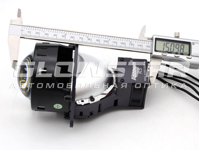 Светодиодная BI-LED линза AOZOOM R5 2025 3.0 дюйма, 2 чипа, 5500K, 12V, 75W/83W, крепление 3R (комплект, 2шт) (R5)
