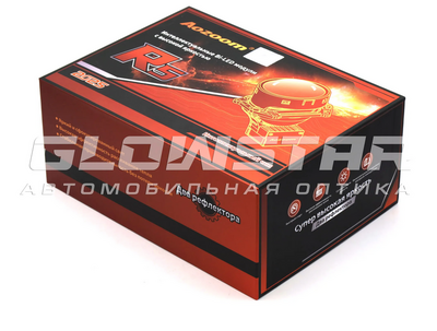 Светодиодная BI-LED линза AOZOOM R5 2025 3.0 дюйма, 2 чипа, 5500K, 12V, 75W/83W, крепление 3R (комплект, 2шт) (R5)