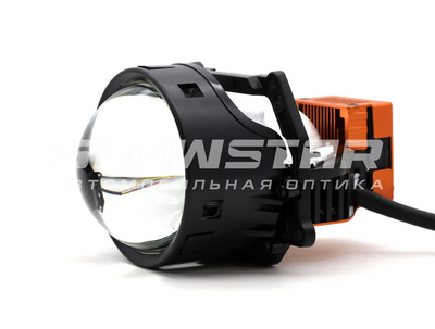 Светодиодная BI-LED линза AOZOOM K8 2025 3.0 дюйма, 2 чипа, 5500K, 12V, 52W/73W, крепление 3R (комплект, 2шт) (K8)