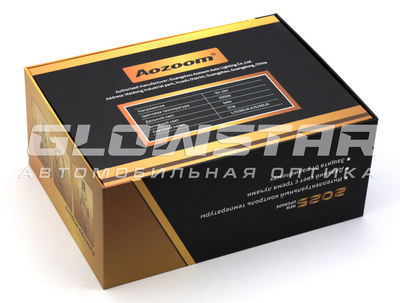 Светодиодная BI-LED линза AOZOOM A29 2025 2.5 дюйма, 4 чипа, 5500K, 12V, 37W/64W, съемное гаечное крепление (комплект, 2шт) (A29)