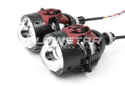 Светодиодная BI-LED линза AOZOOM A30 2025 3.0 дюйма, 5500K, 4 чипа, 12V, 54W/79W, крепление 3R и съемное гаечное