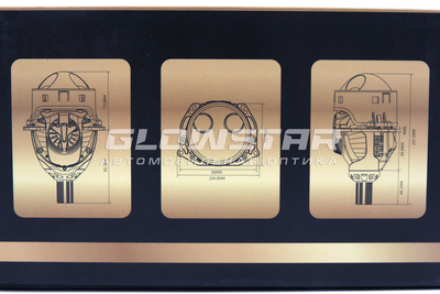 Светодиодная BI-LED линза AOZOOM A30 2025 3.0 дюйма, 5500K, 4 чипа, 12V, 54W/79W, крепление 3R и съемное гаечное