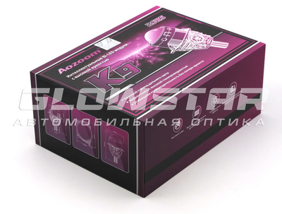 Светодиодная BI-LED линза AOZOOM K9 2025 3.0 дюйма, 2 чипа, 5500K, 12V, 65W/73W, крепление 3R и съемное гаечное (K9)