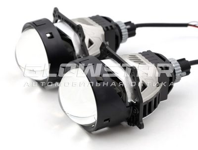 Светодиодная BI-LED линза AOZOOM A11 2025 3.0 дюйма, 2 чипа, 5500K, 12V, 56W/64W, крепление 3R и съемное гаечное (A11)