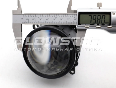 Светодиодная BI-LED линза AOZOOM A11 2025 3.0 дюйма, 2 чипа, 5500K, 12V, 56W/64W, крепление 3R и съемное гаечное (A11)