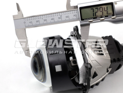 Светодиодная BI-LED линза AOZOOM A11 2025 3.0 дюйма, 2 чипа, 5500K, 12V, 56W/64W, крепление 3R и съемное гаечное (A11)