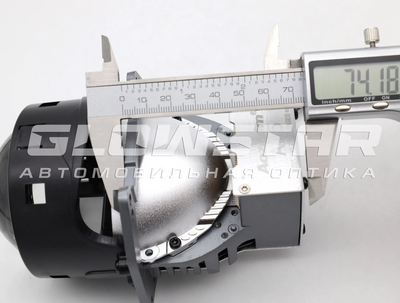 Светодиодная BI-LED линза AOZOOM A25 2025 3.0 дюйма, 2 чипа, 5500K, 12V, 66W/75W, крепление 3R (комплект, 2шт) (A25)