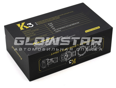 Светодиодная BI-LED линза AOZOOM K3 Dragon Knight New DK200 (III поколение) 3.0 дюйма, 2 чипа, 5500K, 12V, 50W/60W, крепление 3R (комплект, 2шт)