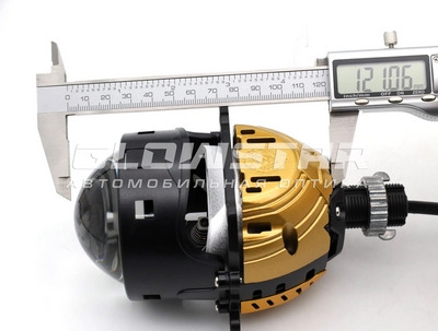 Светодиодная BI-LED линза AOZOOM A15 PRO 5500K 2026, 3.0 дюйма, 2 чипа, 12V, 58W/65W, крепление 3R и съемное гаечное (комплект, 2шт) (A15PRO-5500K)