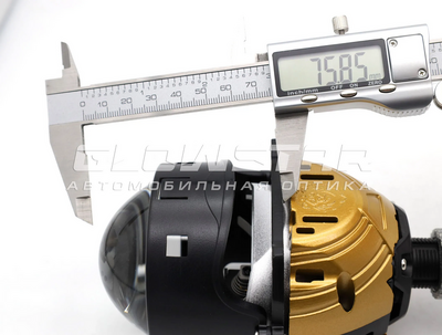 Светодиодная BI-LED линза AOZOOM A15 PRO 5500K 2026, 3.0 дюйма, 2 чипа, 12V, 58W/65W, крепление 3R и съемное гаечное (комплект, 2шт) (A15PRO-5500K)