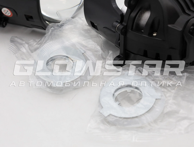 Светодиодная BI-LED линза AOZOOM K10 2025 3.0 дюйма, 2 чипа, 5500K, 12V, 58W/66W, крепление 3R и съемное гаечное (K10)