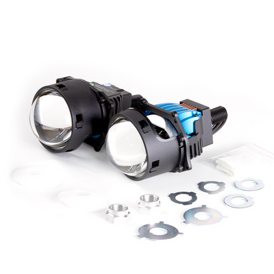 Светодиодная BI-LED линза MTF  CYBER LIGHT 2.0, 12В, 54/67Вт, 5500К, 3 дюйма, 2шт.