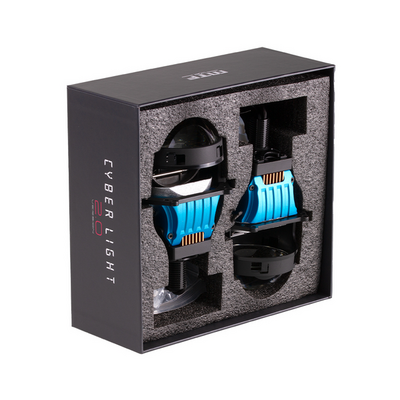 Светодиодная BI-LED линза MTF  CYBER LIGHT 2.0, 12В, 54/67Вт, 5500К, 3 дюйма, 2шт.