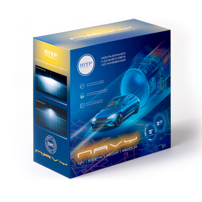 Светодиодная BI-LED линза MTF серия NAVI, 12В, 53/61Вт, 4500К, 3" (HN61K4)
