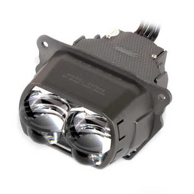 Светодиодная BI-LED линза MTF  ближ/дал света серия QUADRIX SLIM, 4 линзы, 12V, 85W, 4500LM, 6000К (QS74K6)