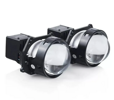 Светодиодная BI-LED линза AOZOOM A10 24 вольта, 3.0 дюйма, 2 чипа, 5500К, 24V, 58W/66W, крепление 3R