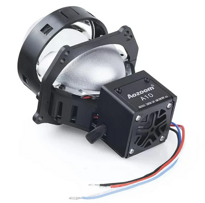 Светодиодная BI-LED линза AOZOOM A10 24 вольта, 3.0 дюйма, 2 чипа, 5500К, 24V, 58W/66W, крепление 3R