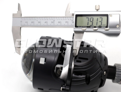 Светодиодная BI-LED линза AOZOOM A15 PRO  24 вольта 2026, 3.0 дюйма, 2 чипа, 5500K, 24V, 58W/65W, крепление 3R