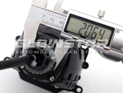 Светодиодная BI-LED линза AOZOOM A15 PRO  24 вольта 2026, 3.0 дюйма, 2 чипа, 5500K, 24V, 58W/65W, крепление 3R