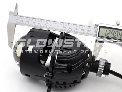 Светодиодная BI-LED линза AOZOOM A15 PRO  24 вольта 2026, 3.0 дюйма, 2 чипа, 5500K, 24V, 58W/65W, крепление 3R