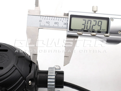 Светодиодная BI-LED линза AOZOOM A15 PRO  24 вольта 2026, 3.0 дюйма, 2 чипа, 5500K, 24V, 58W/65W, крепление 3R