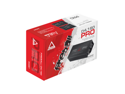 Усилитель Aura FIREBALL-D4.160 PRO 4-канальный D-класс, 4х100 Вт RMS
